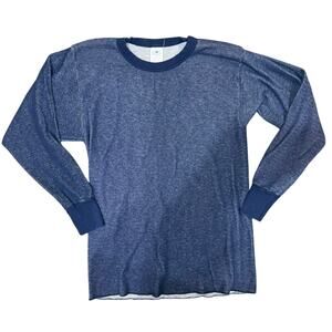 Men's Vintage Indera Waffle-Knit Thermal Tight Stretch Dual Layer Shirt Size XL